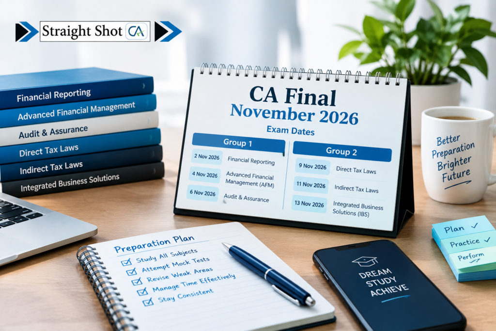 CA Final Group 1 exam dates 2026