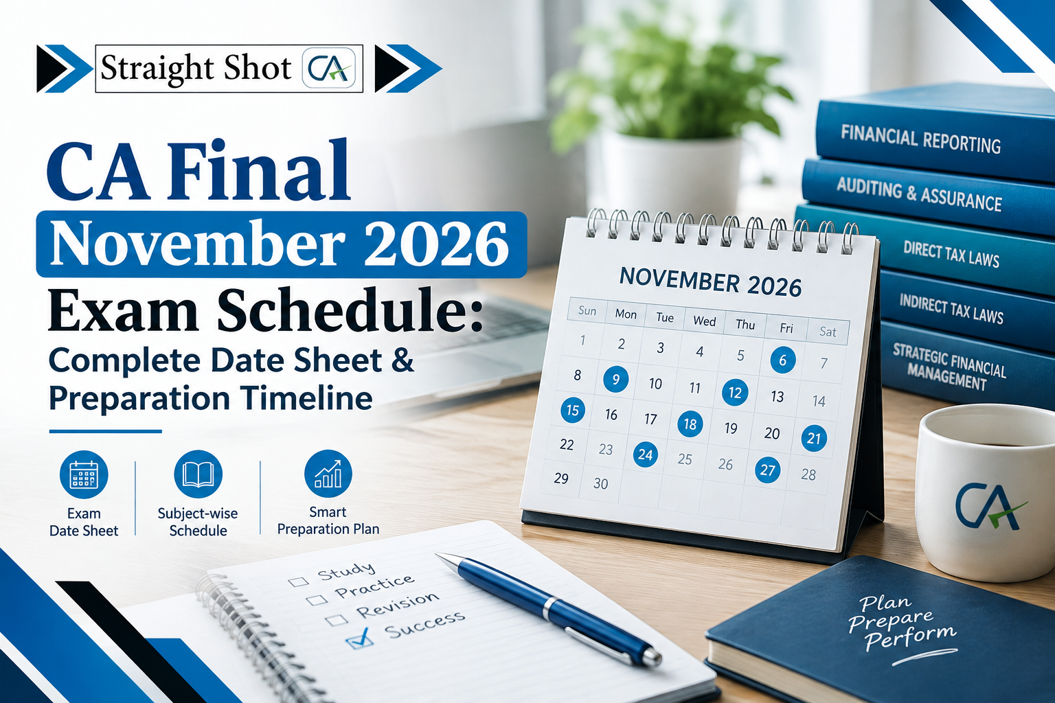 CA Final November 2026 Exam Schedule